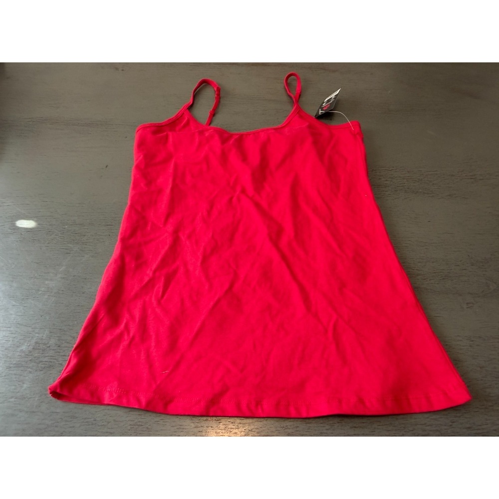 NWT red NATURAL UNIFORMS cami  tank top shirt size medium